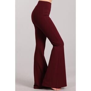 Chatoyant Ponte Flare Bell Bottoms Wine Small
